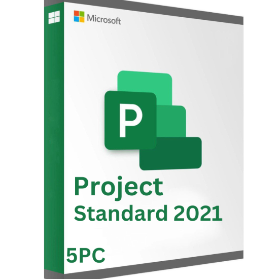 Microsoft Project 2021 Standard 5PC (Retail Key Online)
