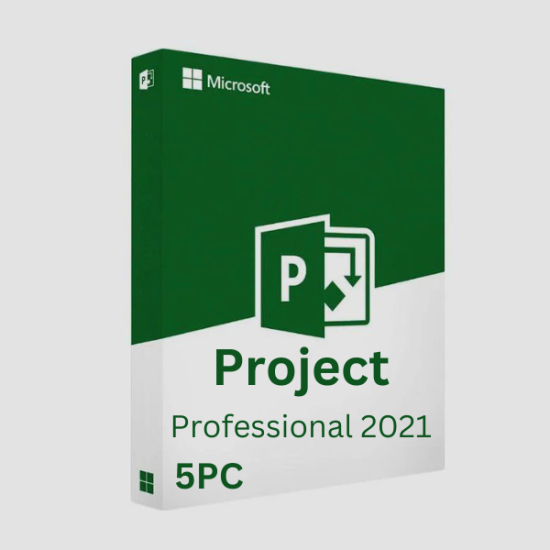 Microsoft Project 2021 Professional 5PC (Retail Key Online)