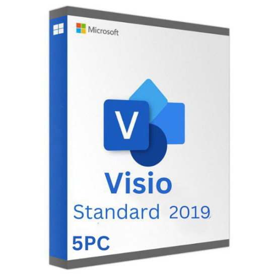 Microsoft Visio 2019 Standard 5PC [Retail Online]