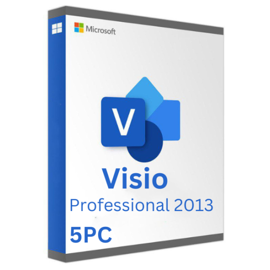 Microsoft Visio 2013 Professional 5 PC [Retail Online]