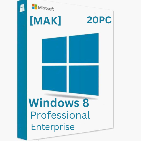 Windows 8 Pro / Enterprise 20 PC MAK