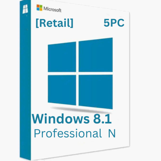Windows 8.1 Professional N 5 PC [Retail] 